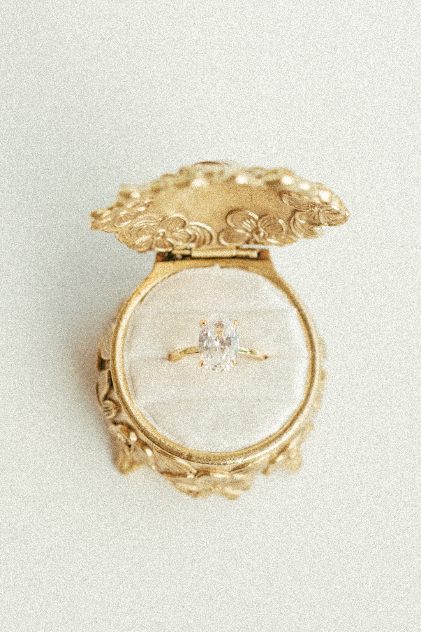 The Brass Blossom Ring Box