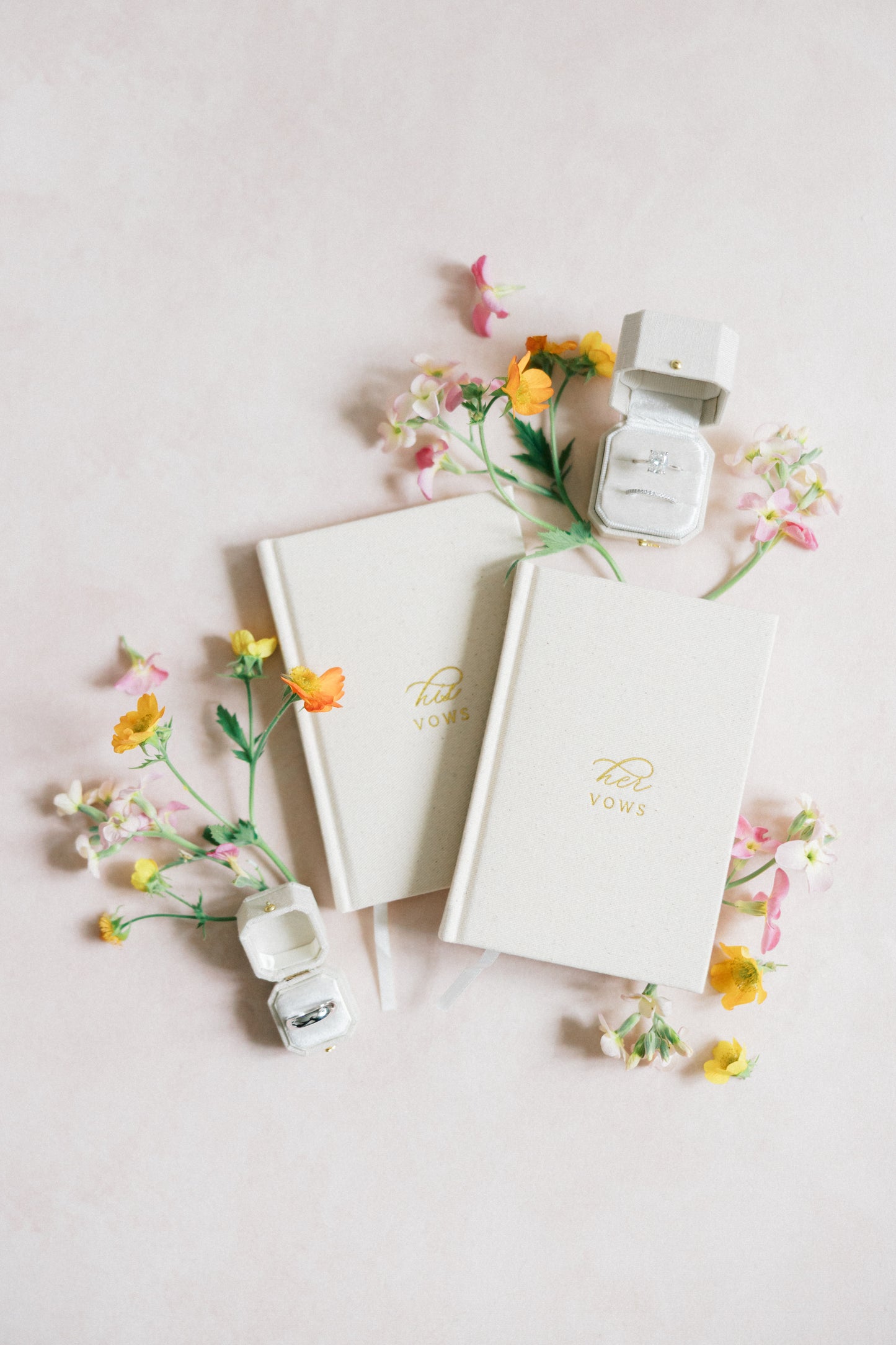 Radiant Legacy Ring Box in Dove Linen – Beveled Square Wedding & Proposal Ring Box for Flat Lay Photography