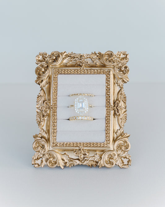 Gold Frame Ring Holder