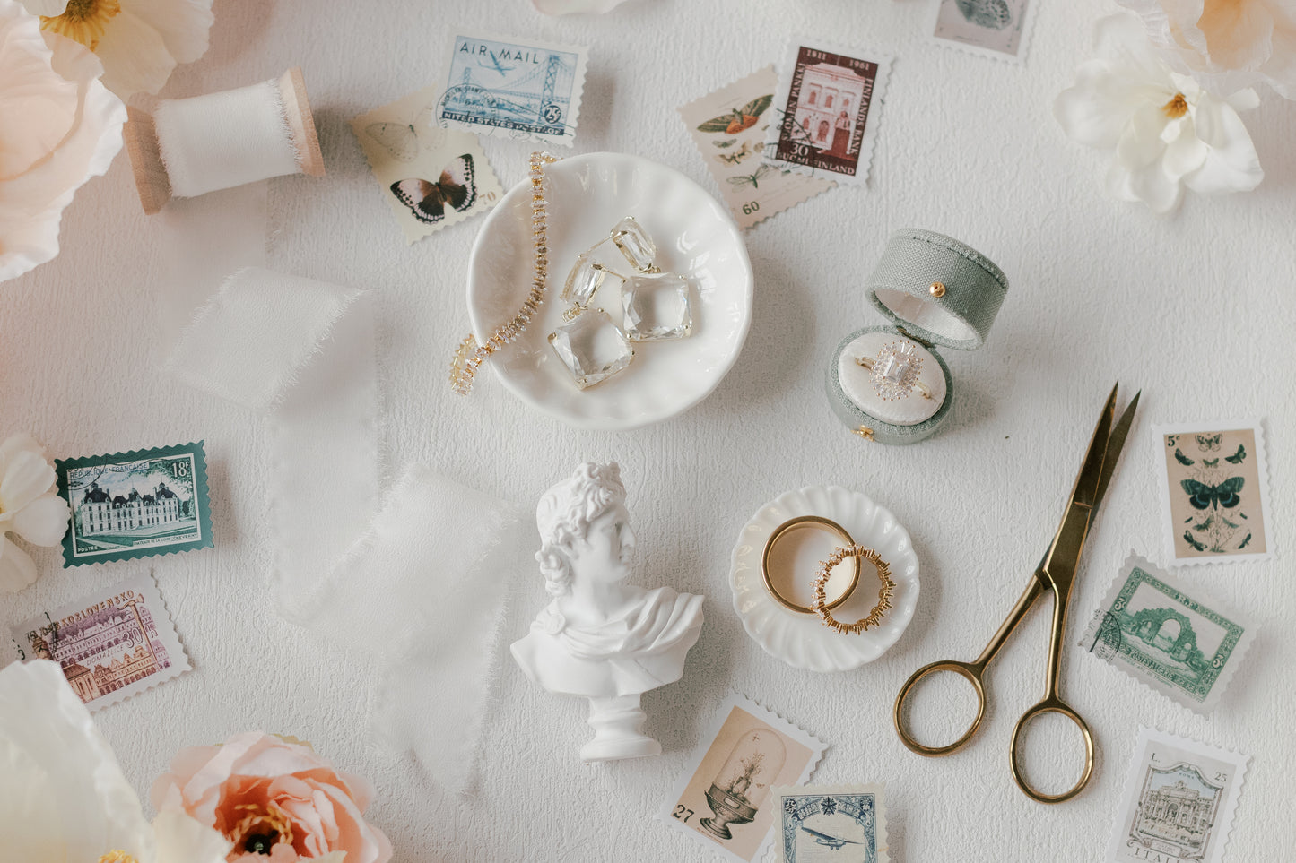 The Light Sage Oval Gold Essentials Collection