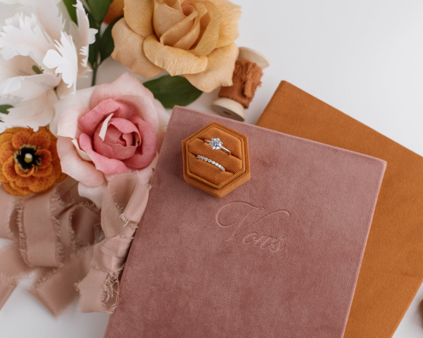 Mauve Velvet Vow Book