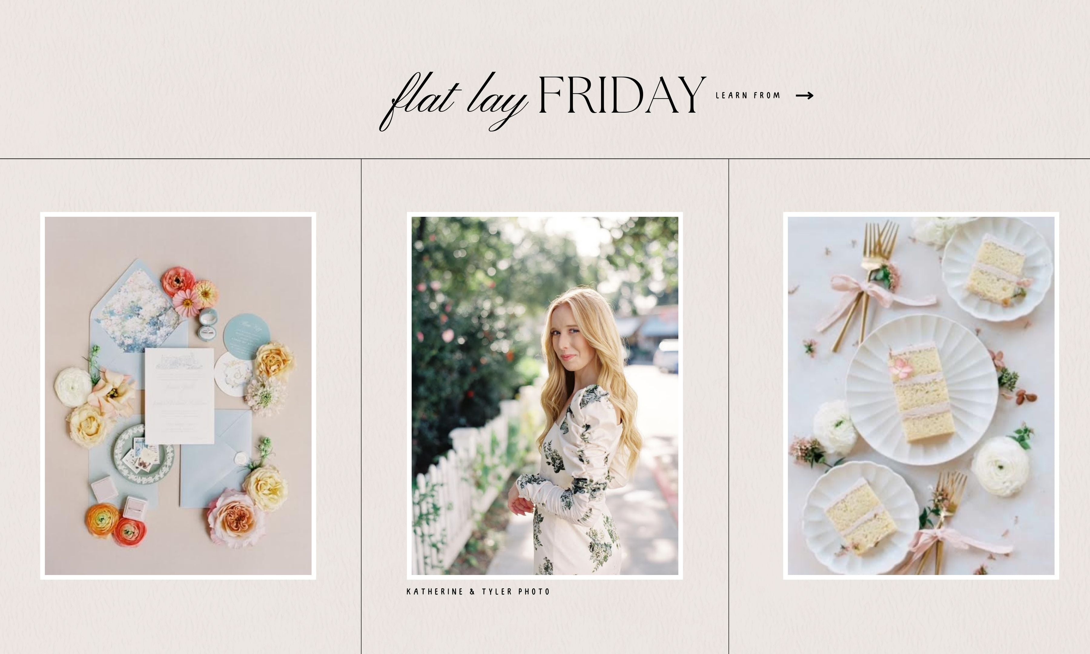Fri Lay Flat Lay Friday - Interview with Katherine & Tyler – stylingarchives