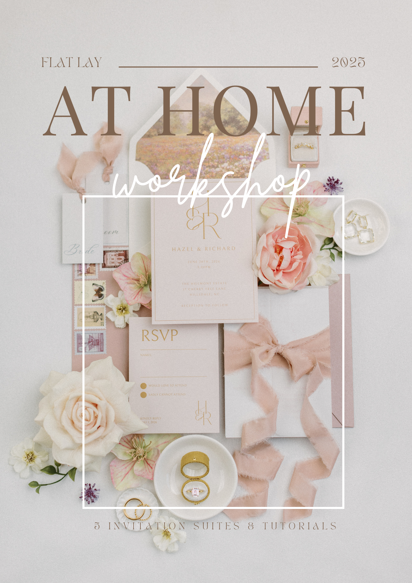 Wedding Flat Lay Workshop PDF, At-Home Styling Guide for Photographers, Wedding Detail Styling Course, Instant Download Tutorial
