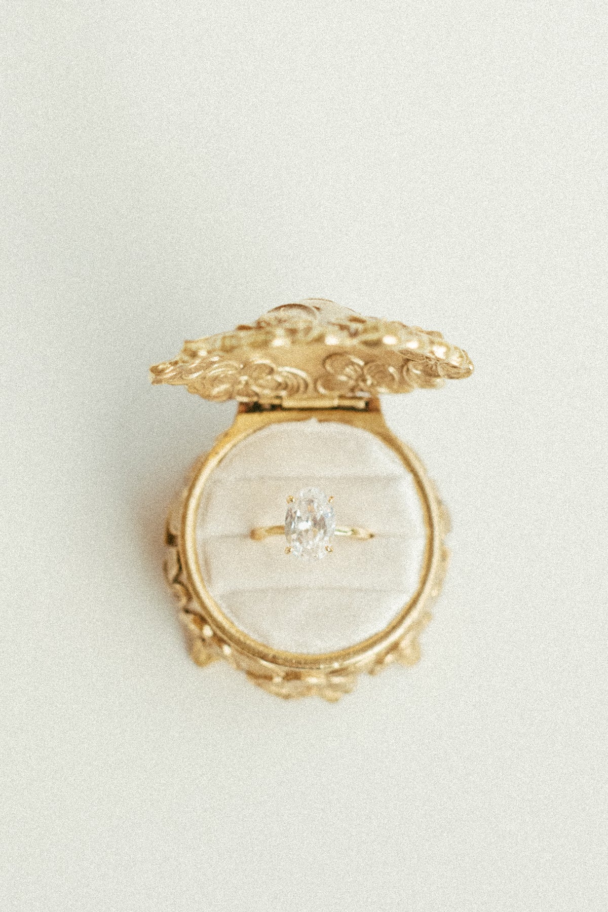 The Brass Blossom Ring Box by Styling Archives