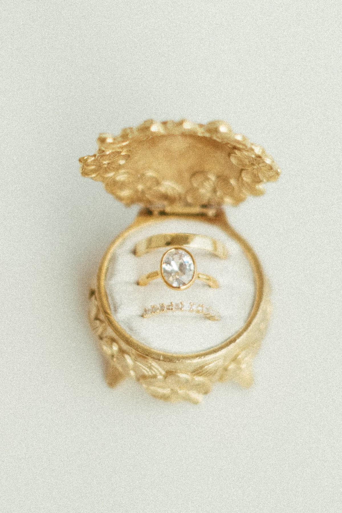 The Brass Blossom Ring Box by Styling Archives