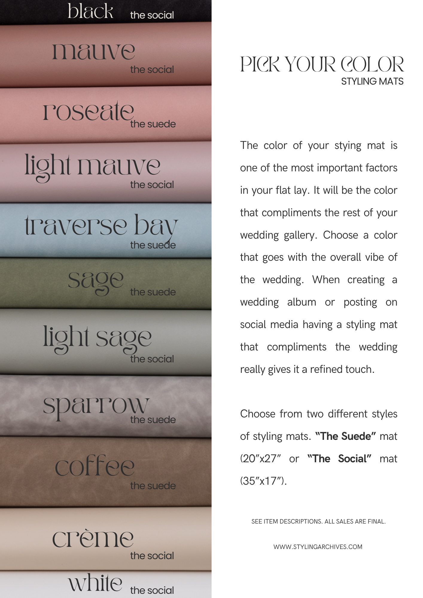 "The Social" Styling Mat