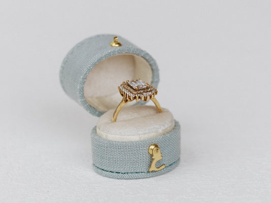 traverse bay light blue linen georgian ring box