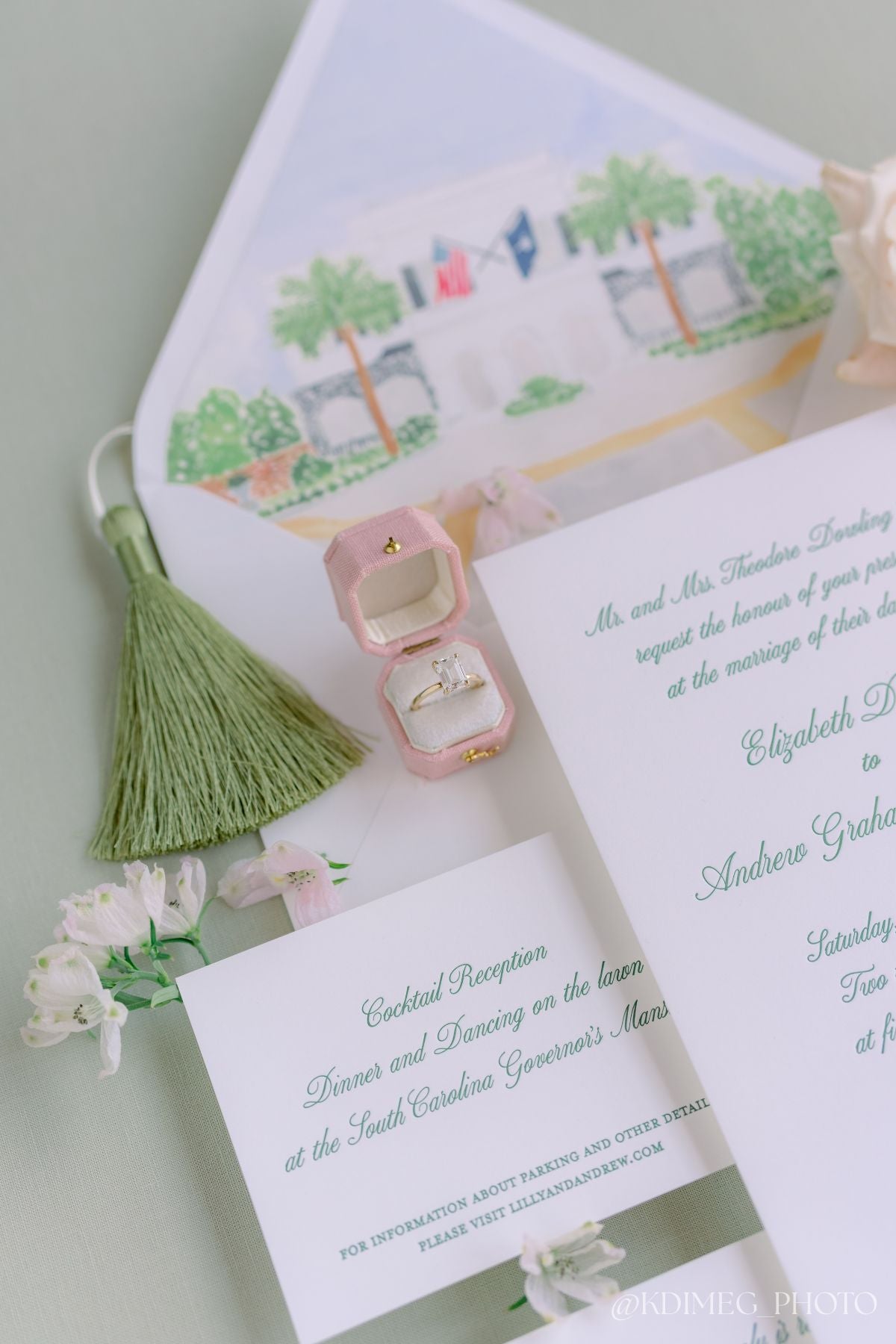 Roseate/Dove Radiant Georgian Ring Box