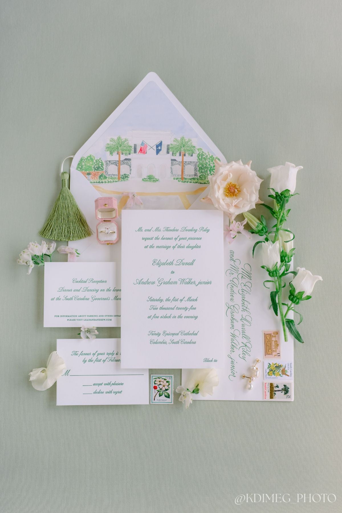 Roseate/Dove Radiant Georgian Ring Box