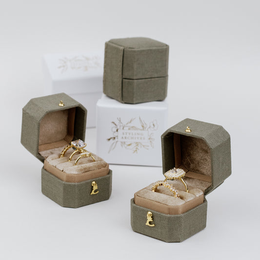 Sage/Fawn Radiant Legacy Georgian Ring Box