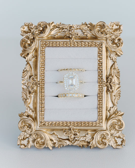 Gold Frame Ring Holder