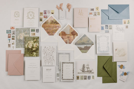 At Home Flat Lay Workshop & 5 Invitation Suites