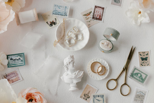 The Light Sage Oval Gold Essentials Collection