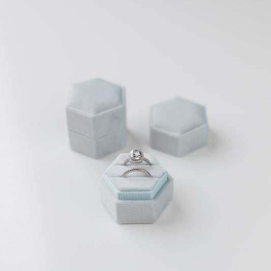 Blue Jay Hexagon Ring Box
